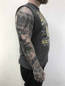 Sci-Fi Tattoo Portfolio Image full arm
