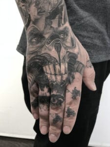 Sci-Fi Tattoo Portfolio Image Hand