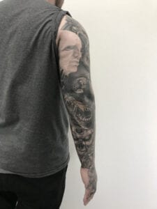 Sci-Fi Tattoo Portfolio Image arm rear