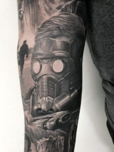 Sci-Fi Tattoo Portfolio Image Arm