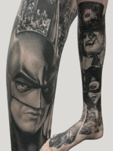 BATMAN1989 Tattoo Portfolio Image one leg compilation